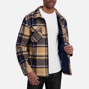 Men’s Jacket Dakine Bonded Flannel Lined Snap Shirt Jacket Shacket Plaid XL